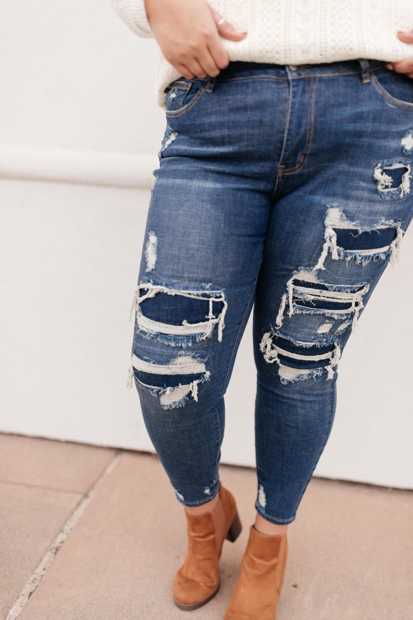 Patched Things Up Jeans