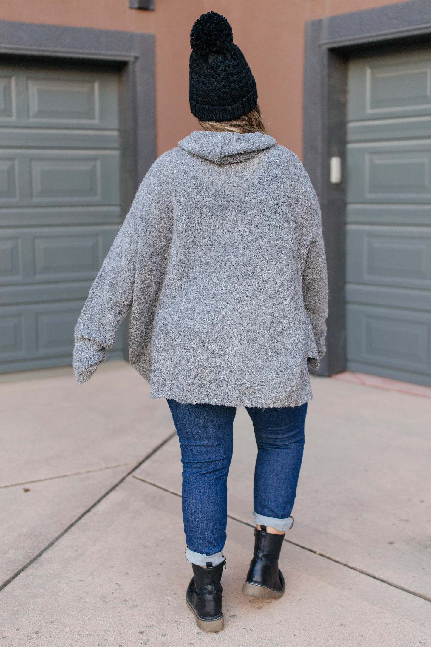 Popcorn And A Movie Sweater in Gray
