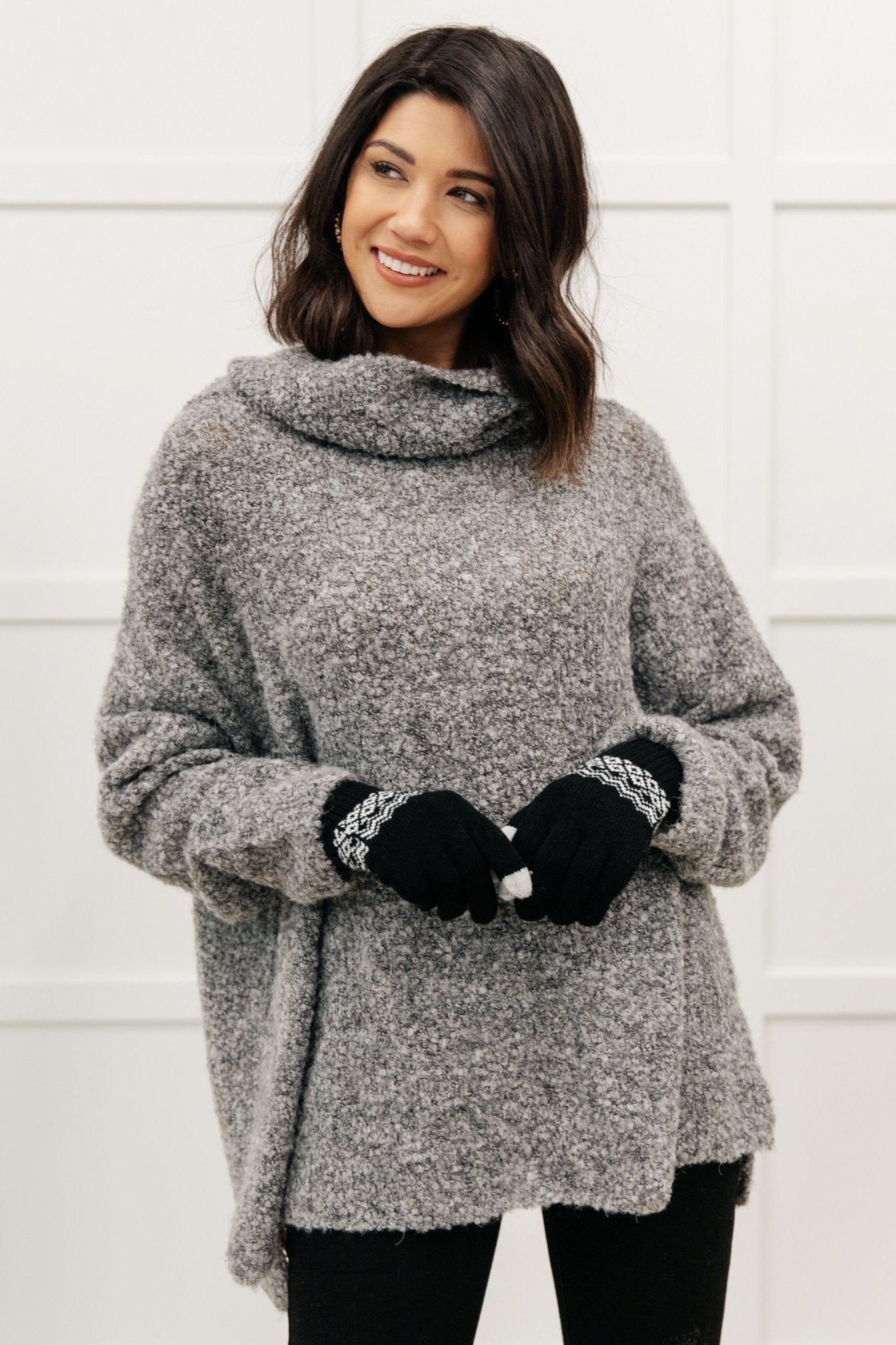 Popcorn And A Movie Sweater in Gray