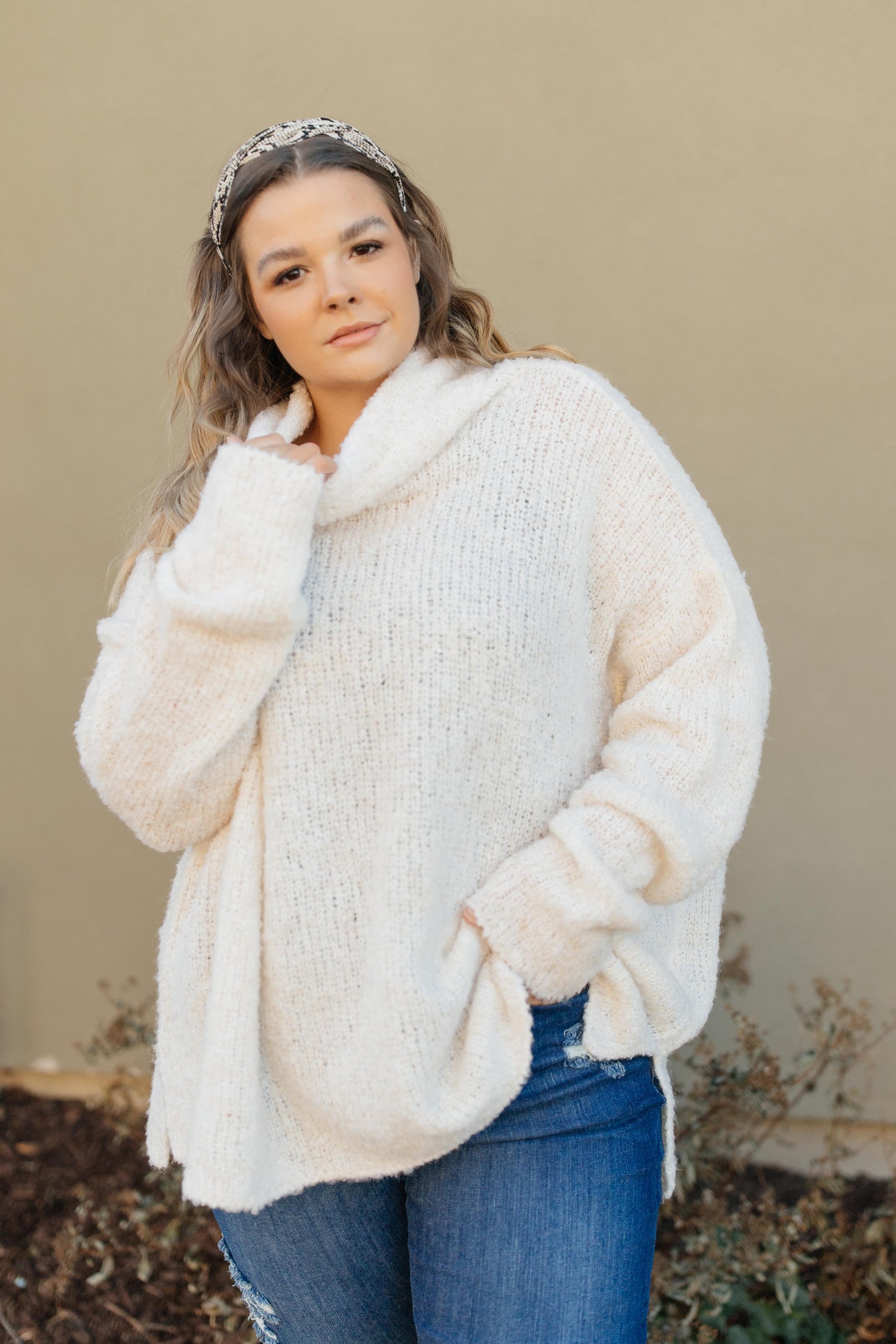 Popcorn And A Movie Sweater in Ivory