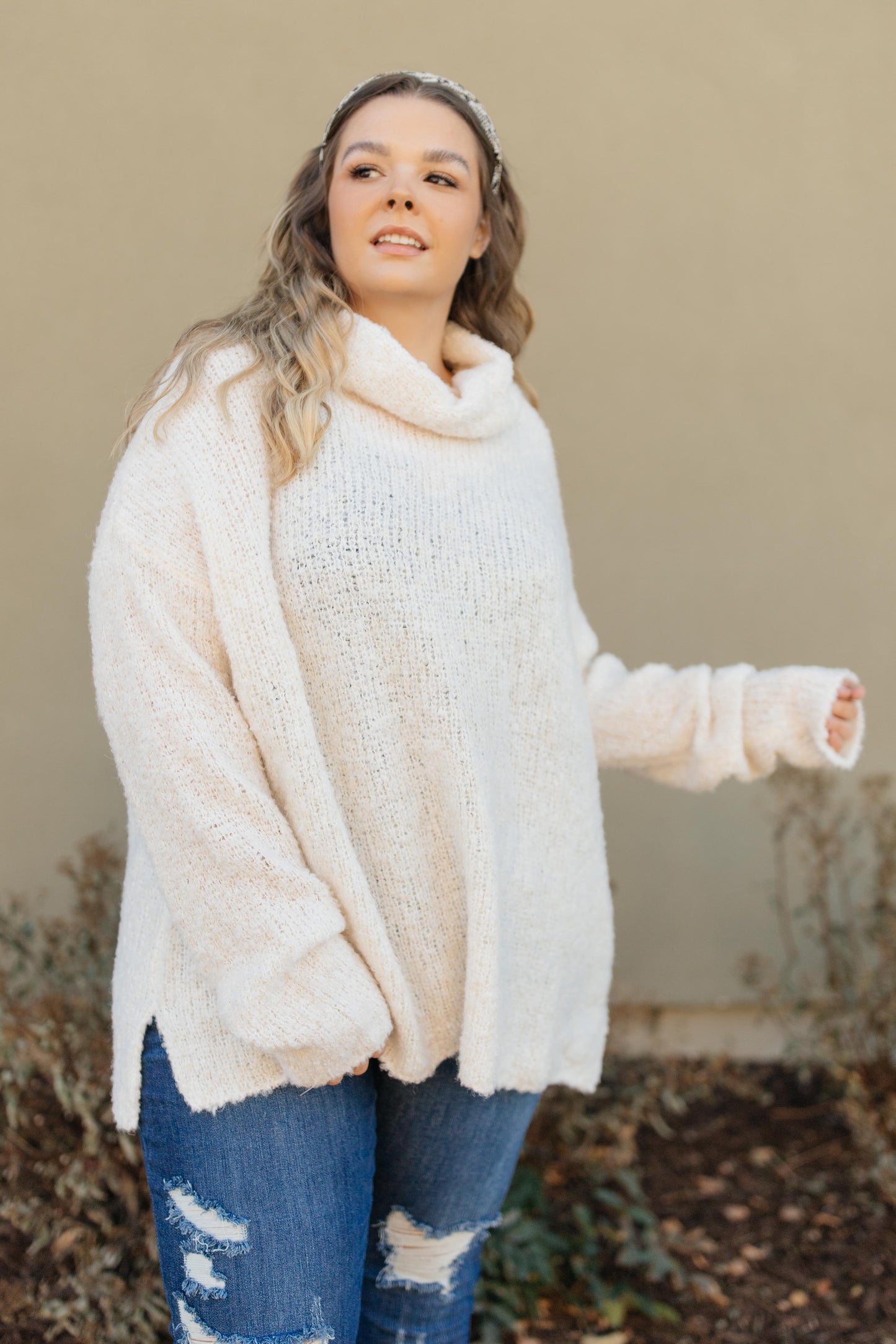 Popcorn And A Movie Sweater in Ivory