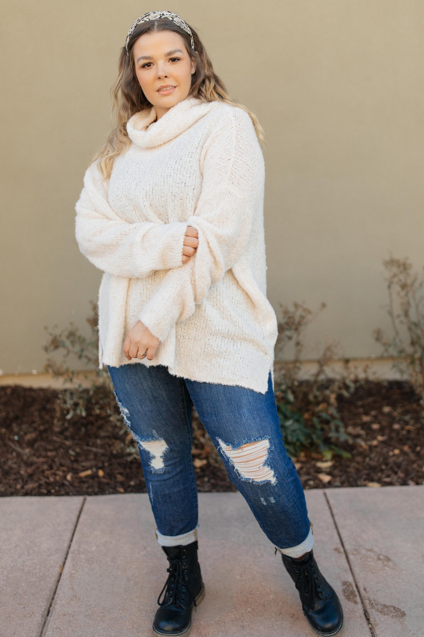 Popcorn And A Movie Sweater in Ivory