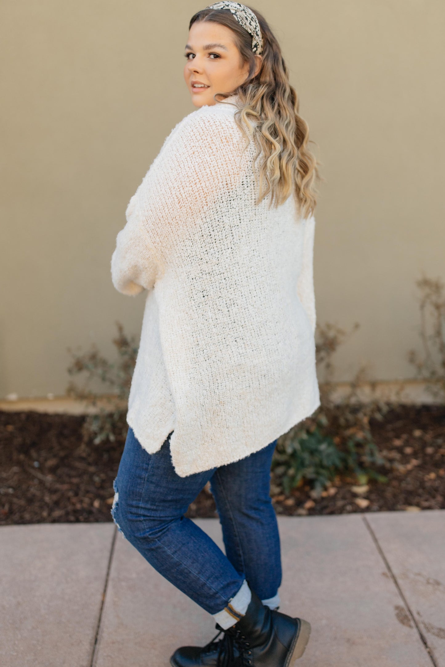 Popcorn And A Movie Sweater in Ivory