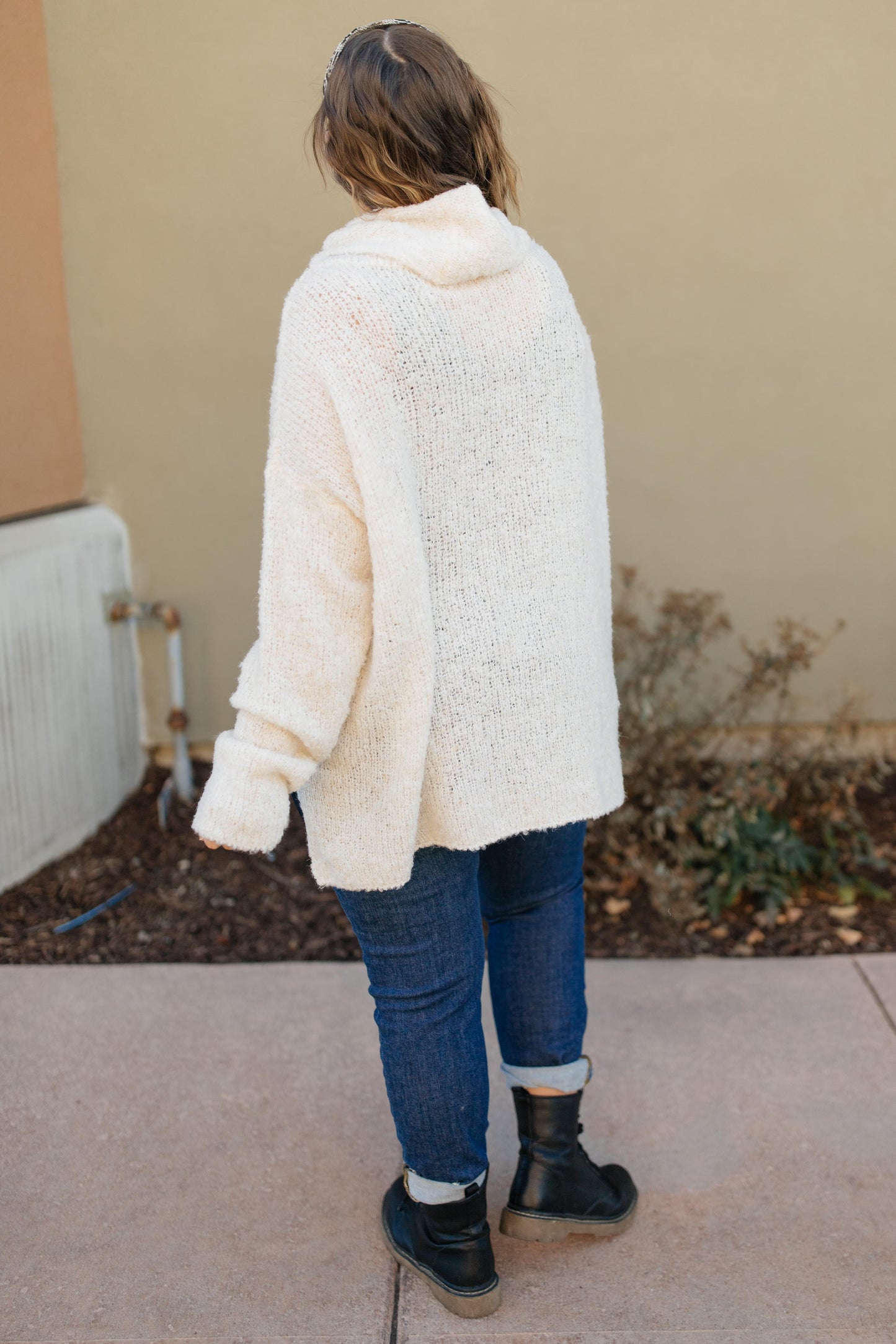 Popcorn And A Movie Sweater in Ivory