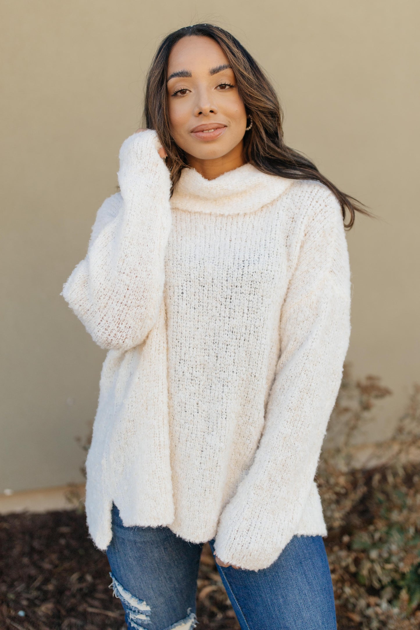 Popcorn And A Movie Sweater in Ivory