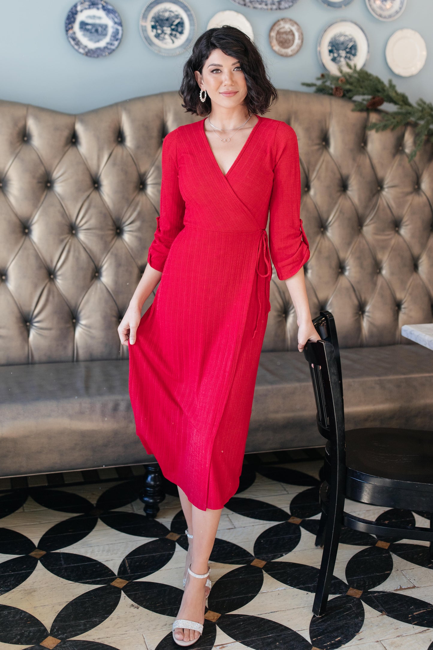 Reckless Abandon Dress In Red