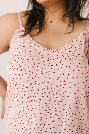 Ruffles & Dots Camisole In Pink