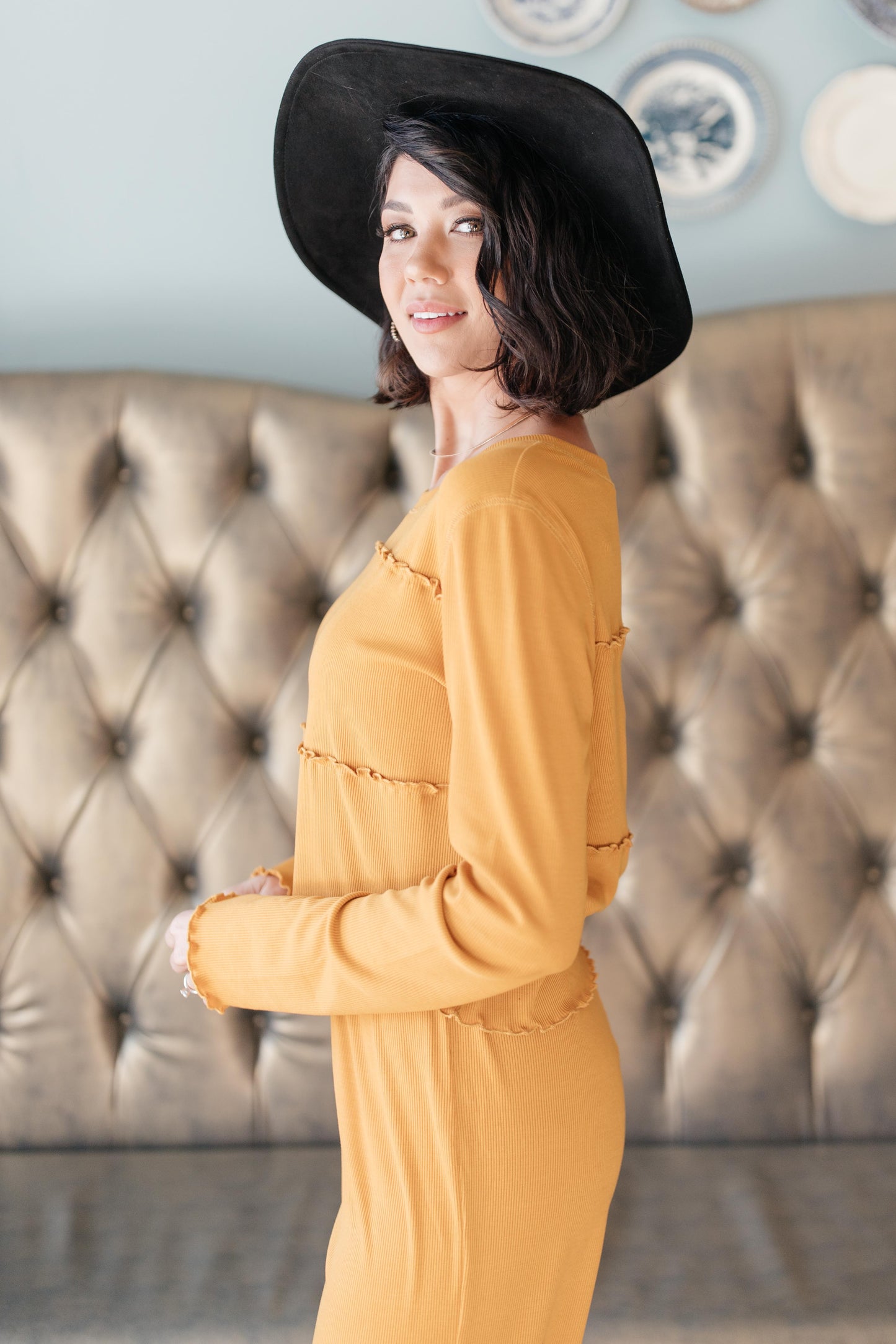 Ruffly Daffodil Top