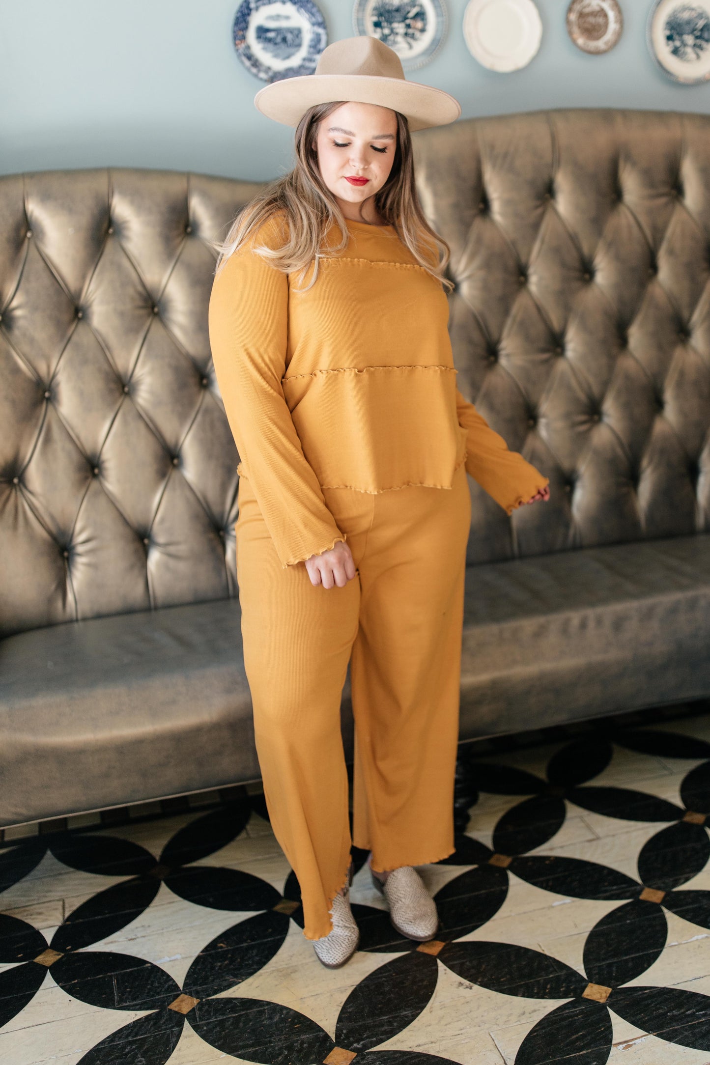 Ruffly Daffodil Top