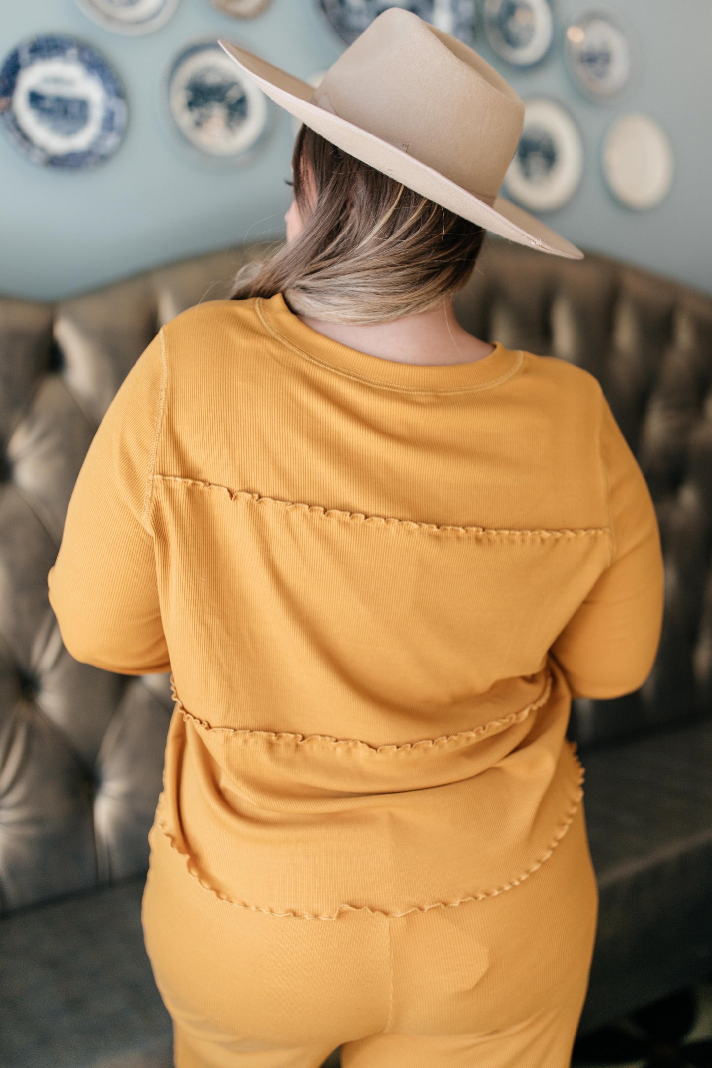 Ruffly Daffodil Top