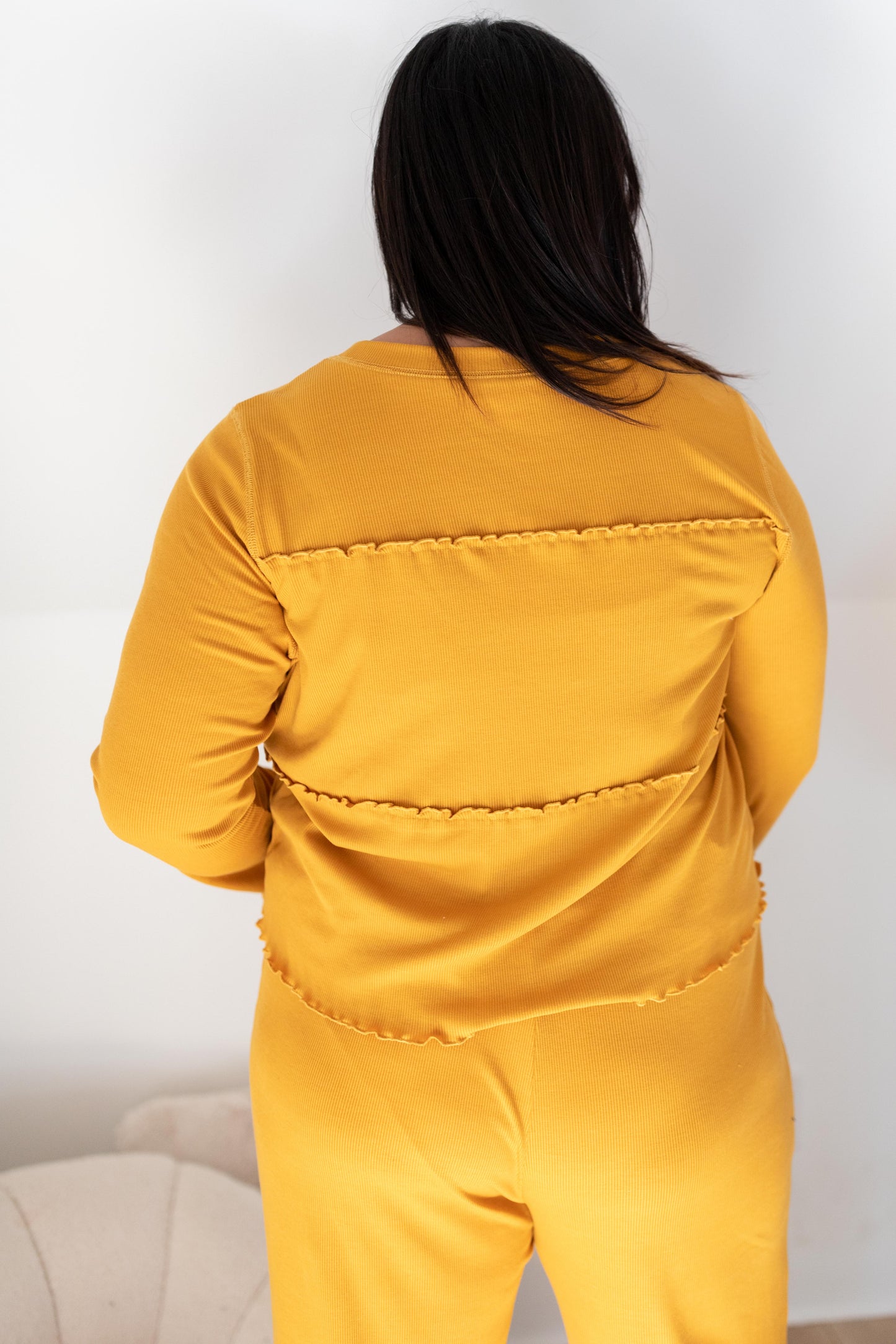 Ruffly Daffodil Top