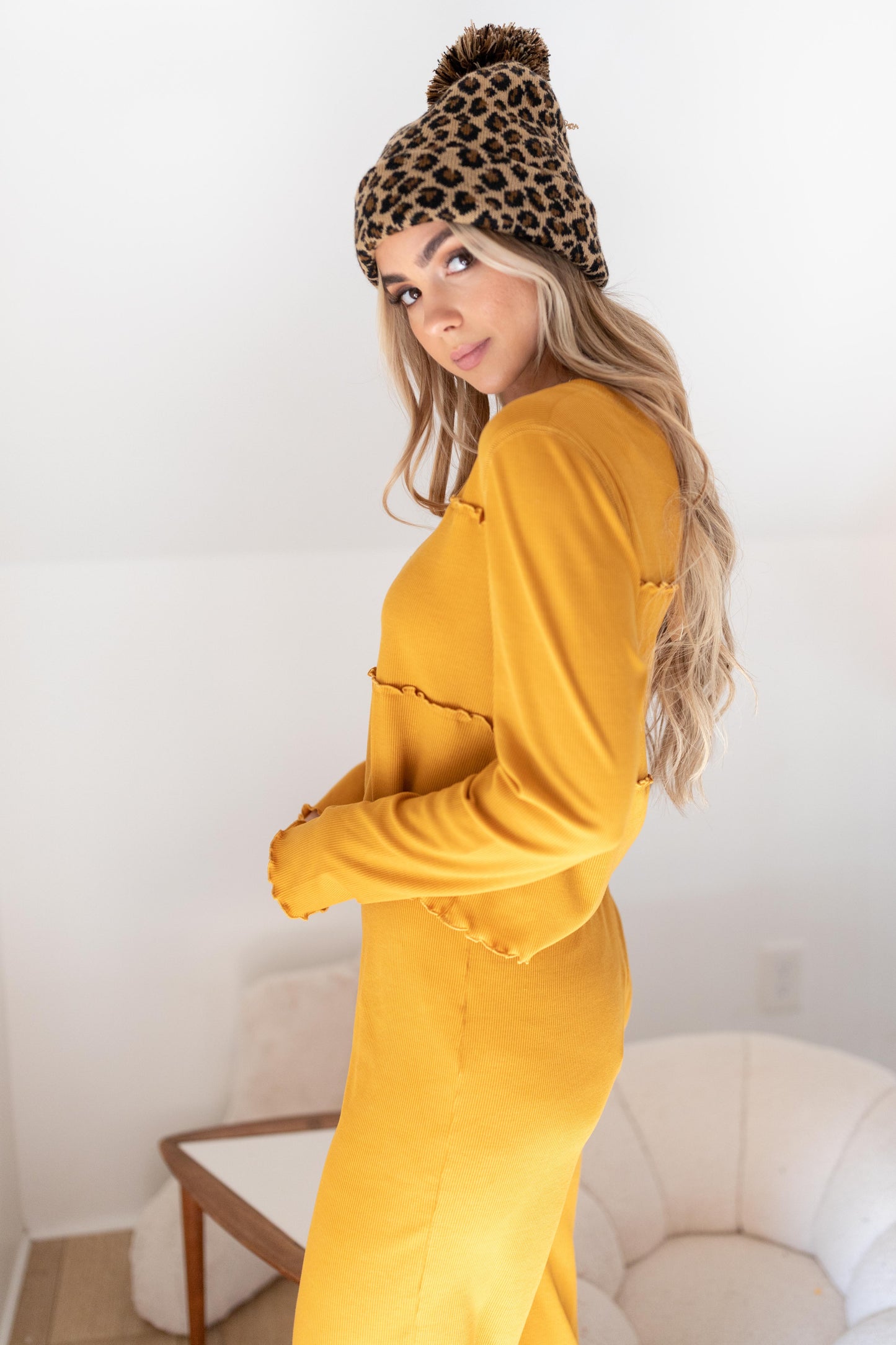 Ruffly Daffodil Top