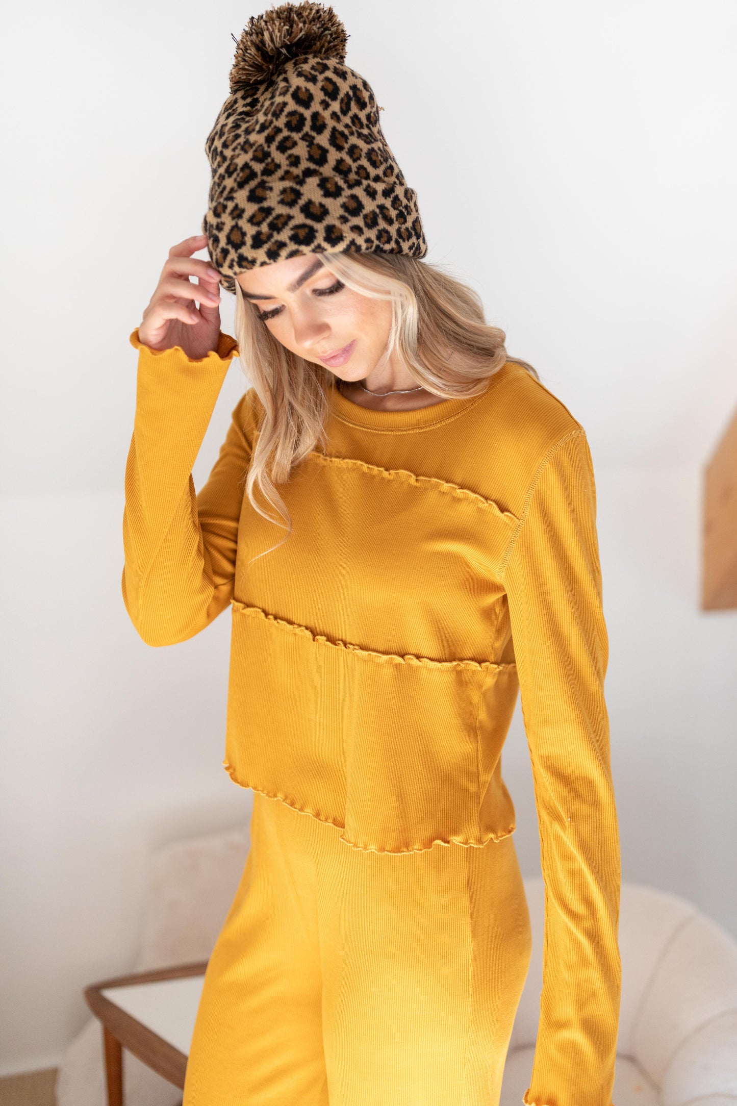 Ruffly Daffodil Top