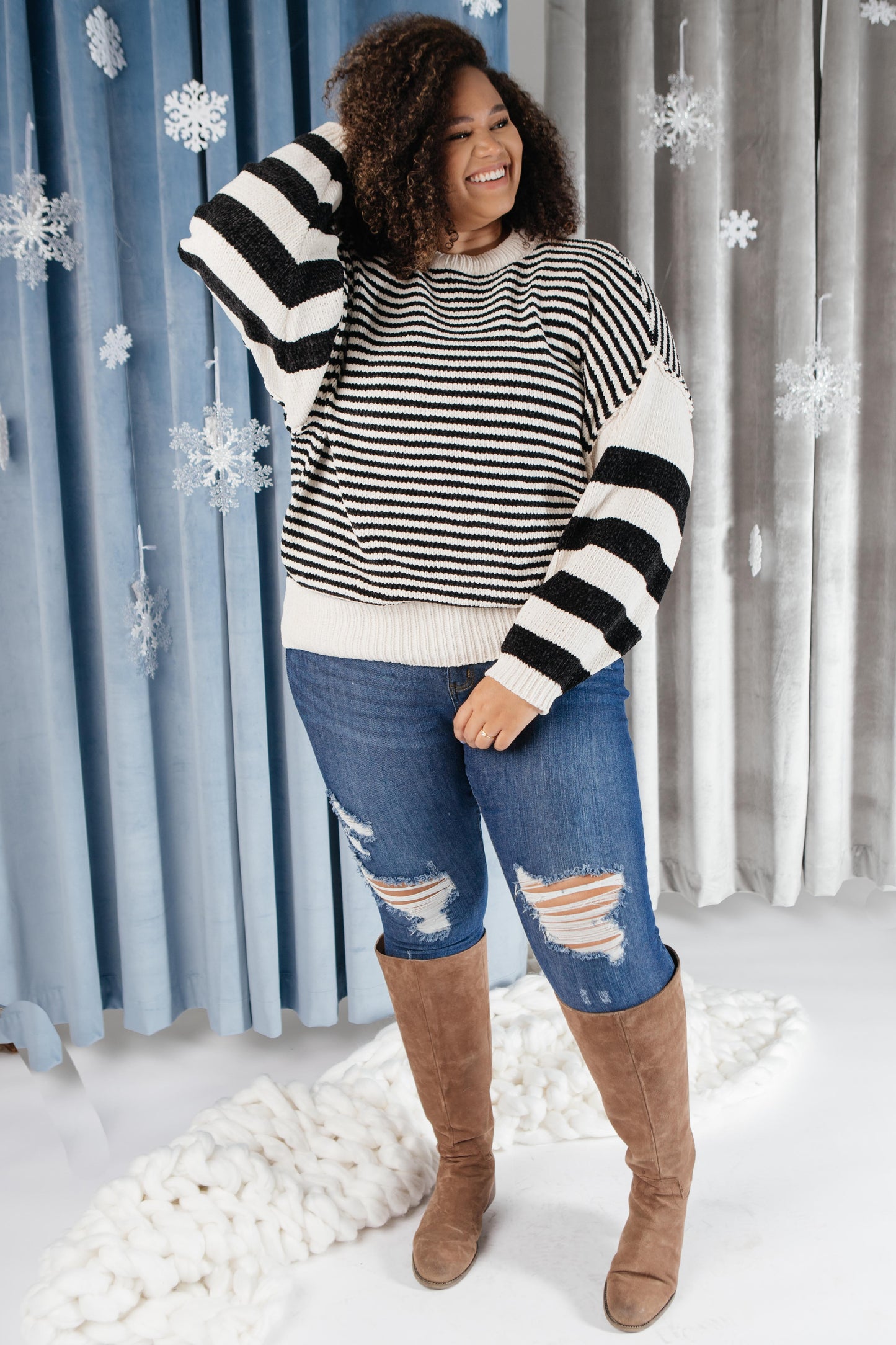 Simone Striped Sweater