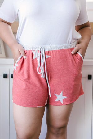 Star Player Shorts In Red