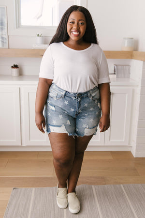 Star Power Cutoff Shorts