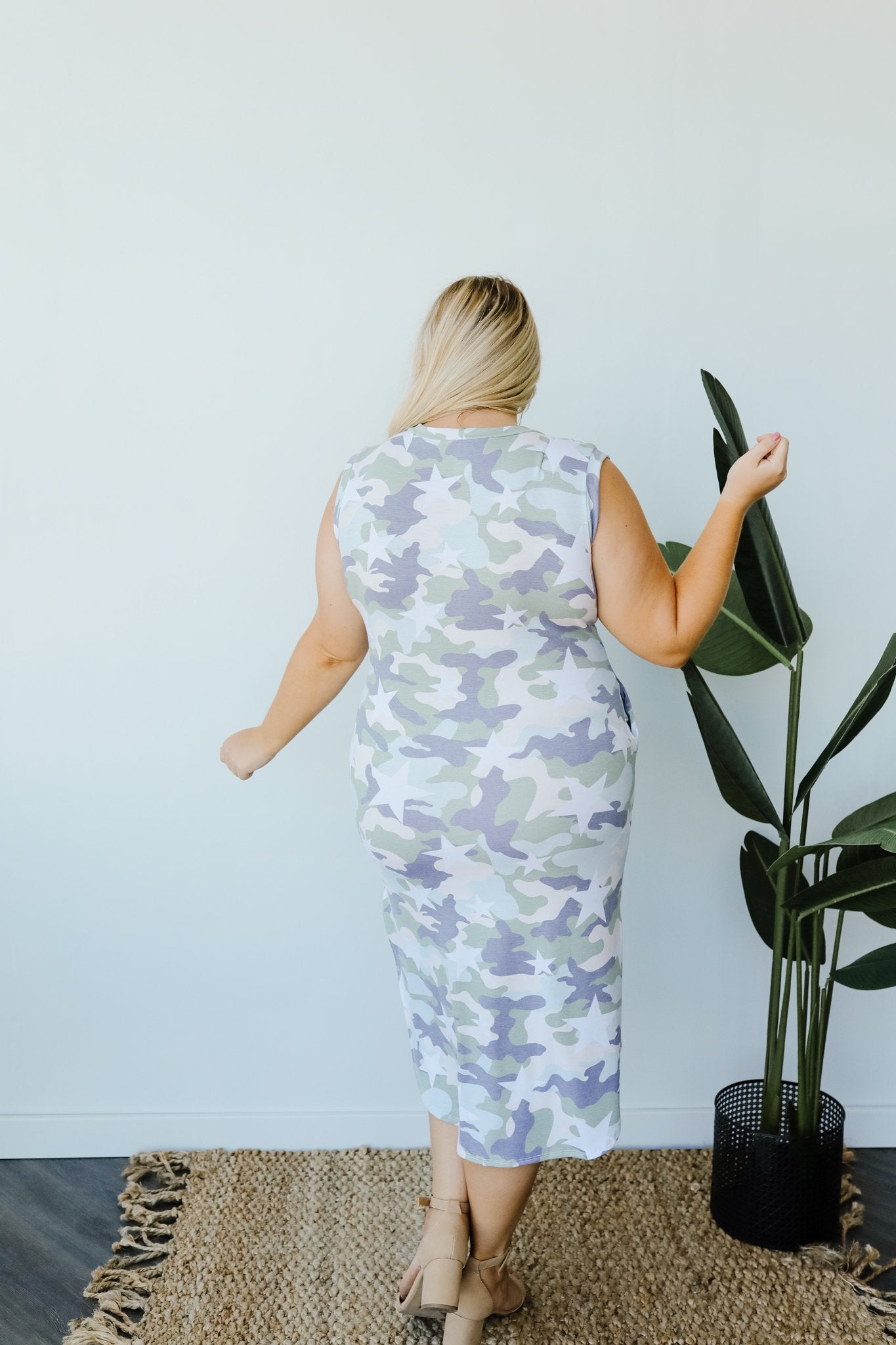 Stars & Camo Unite Midi Dress