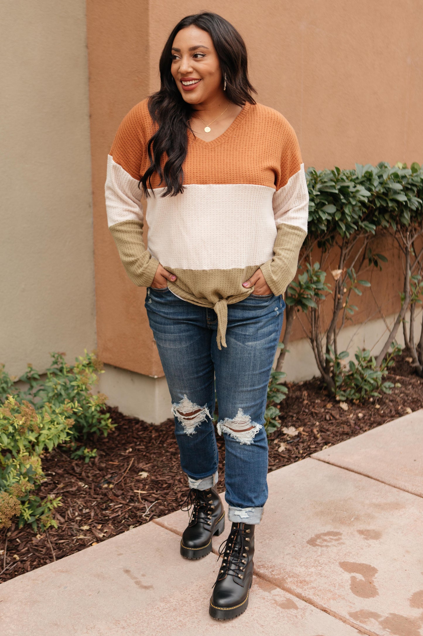 Stephanie Tie Front Sweater