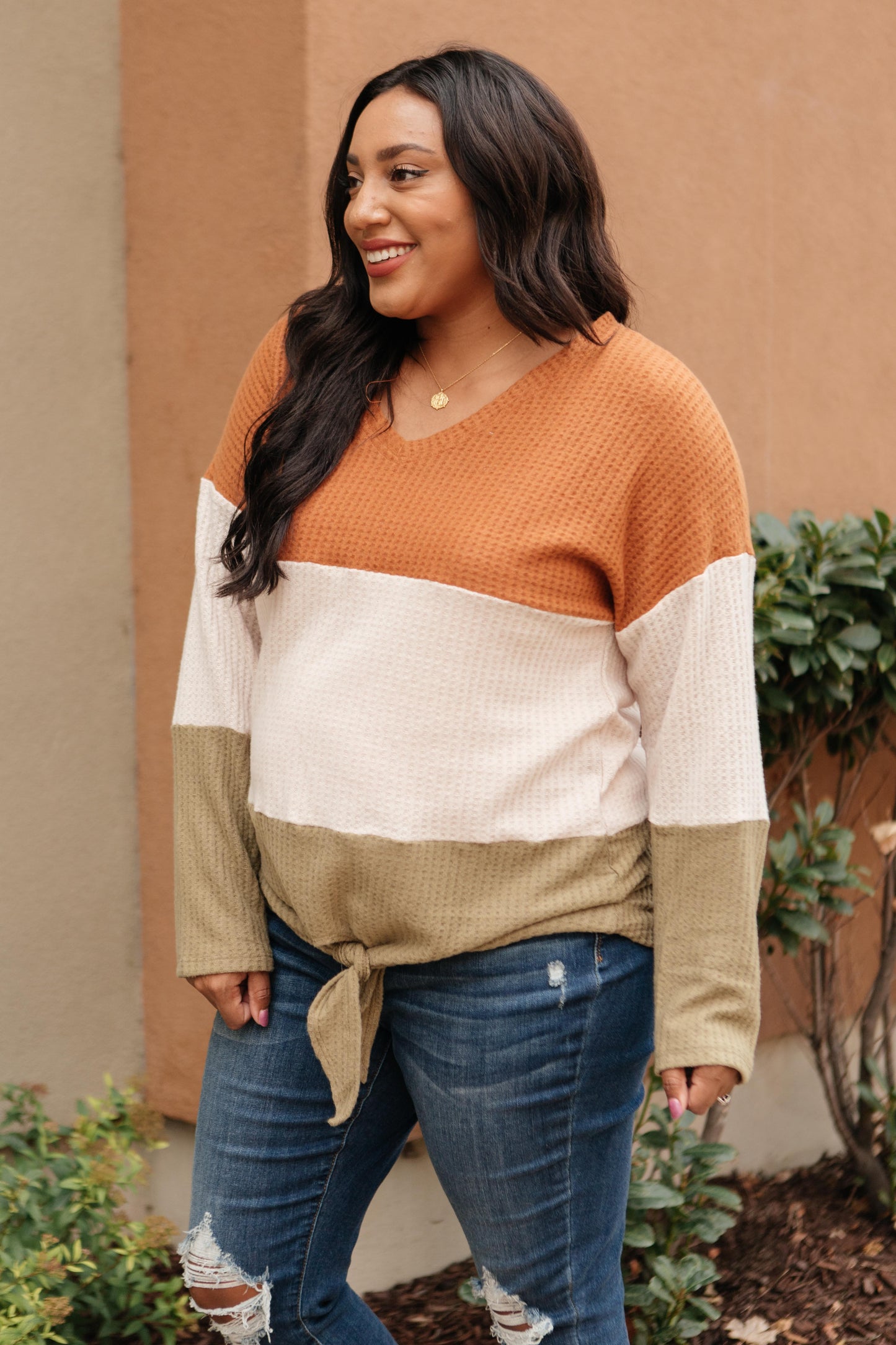 Stephanie Tie Front Sweater
