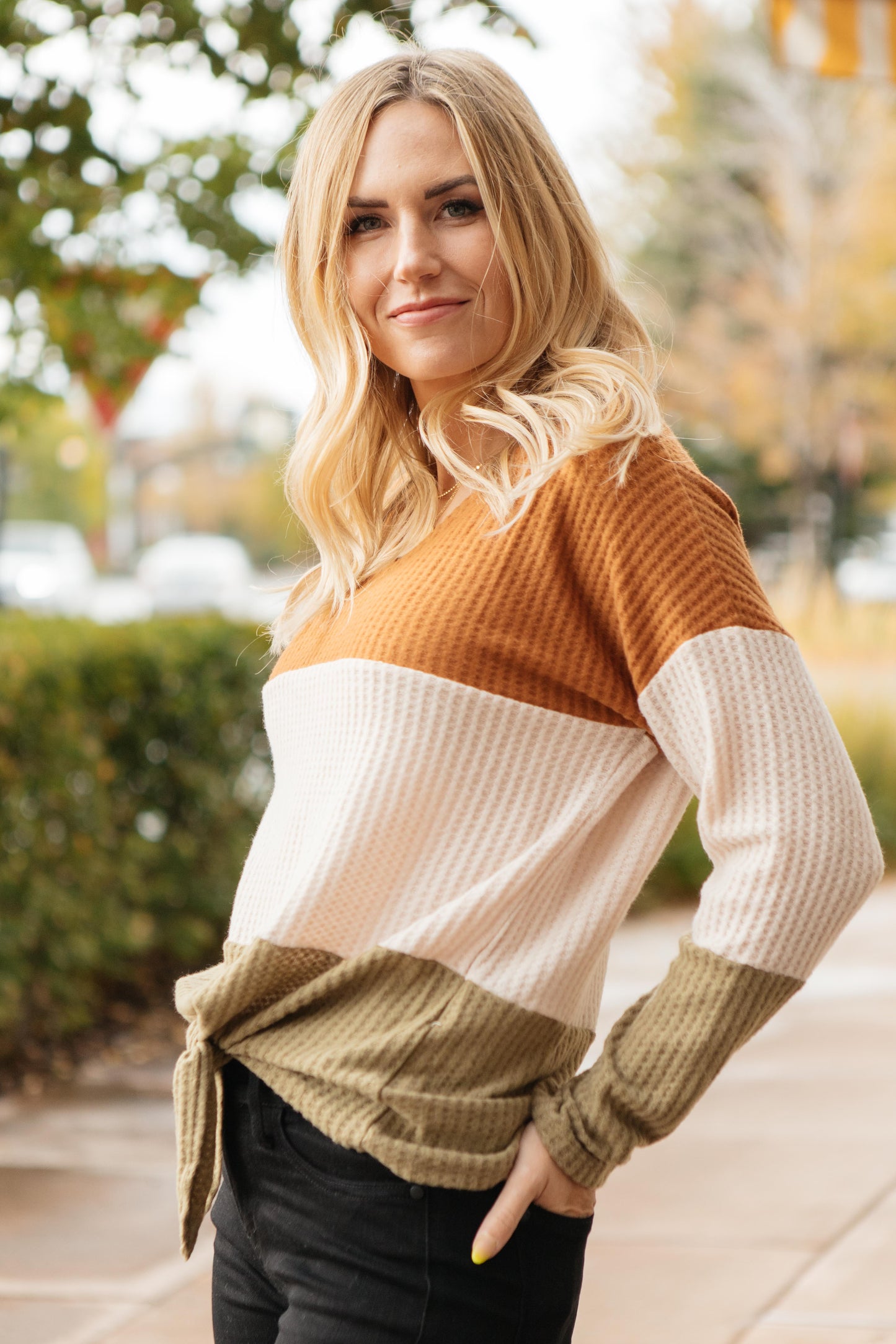 Stephanie Tie Front Sweater