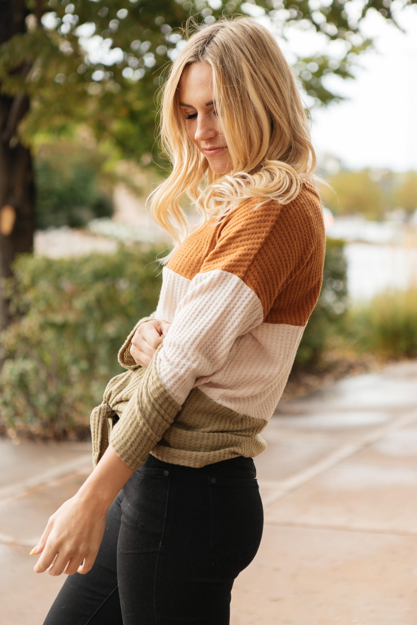 Stephanie Tie Front Sweater