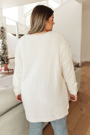 DOORBUSTER Stitched Up Sweater in Cream