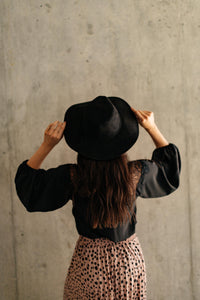 Suede In The Shade Hat In Black