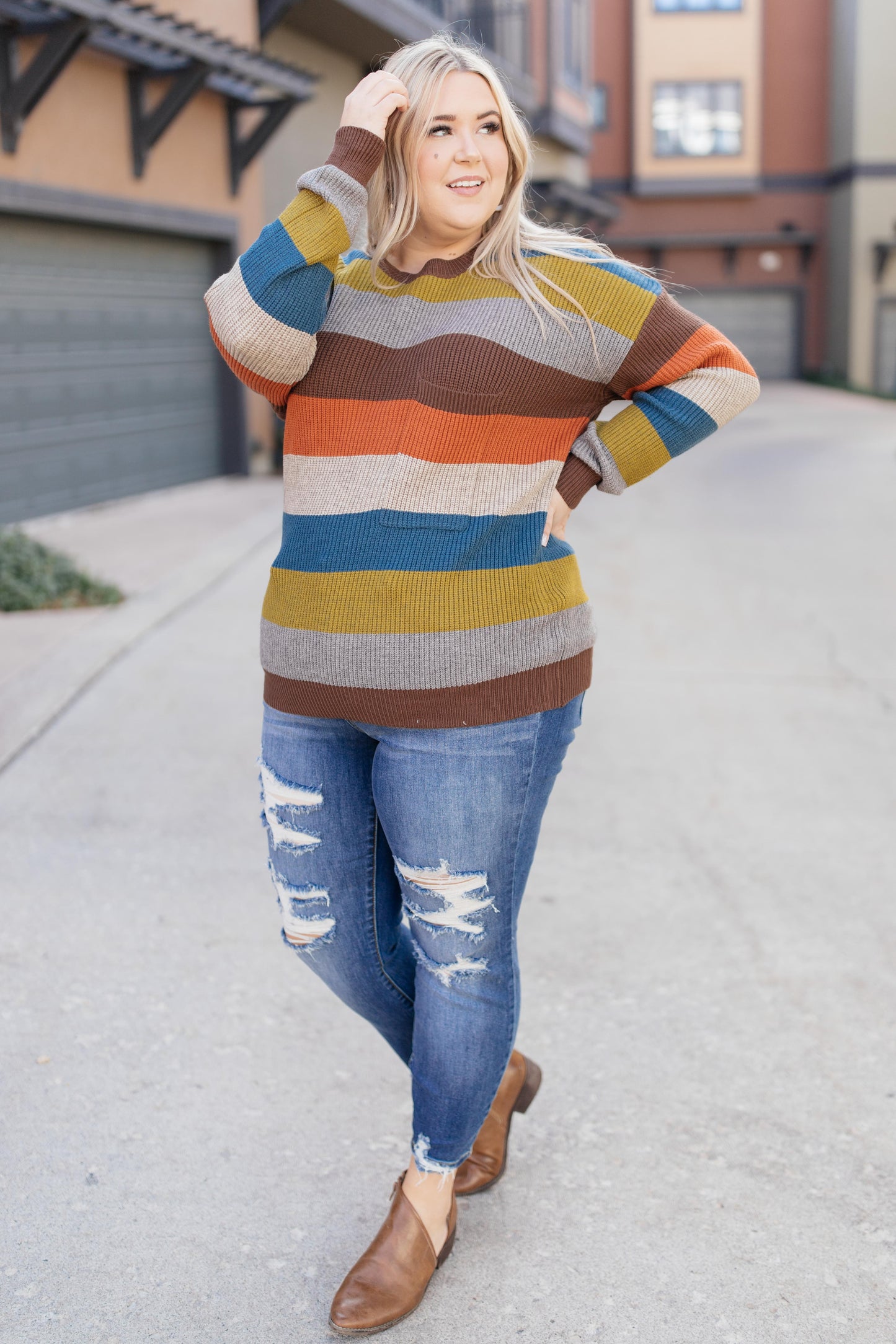 Summoning Fall Striped Sweater