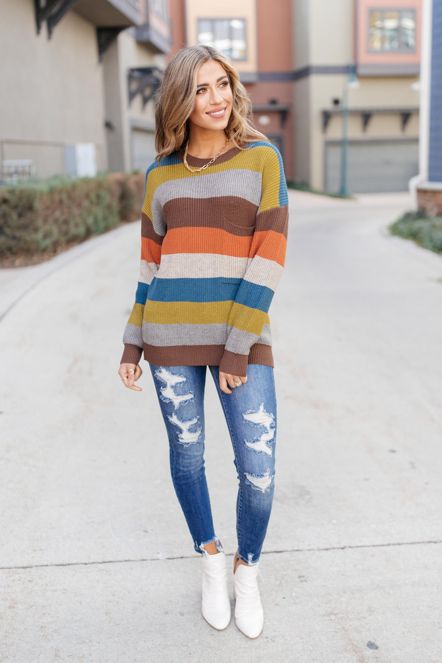 Summoning Fall Striped Sweater