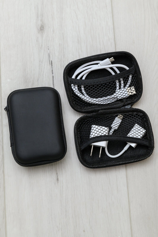 Tech Accessory Pouch In Black