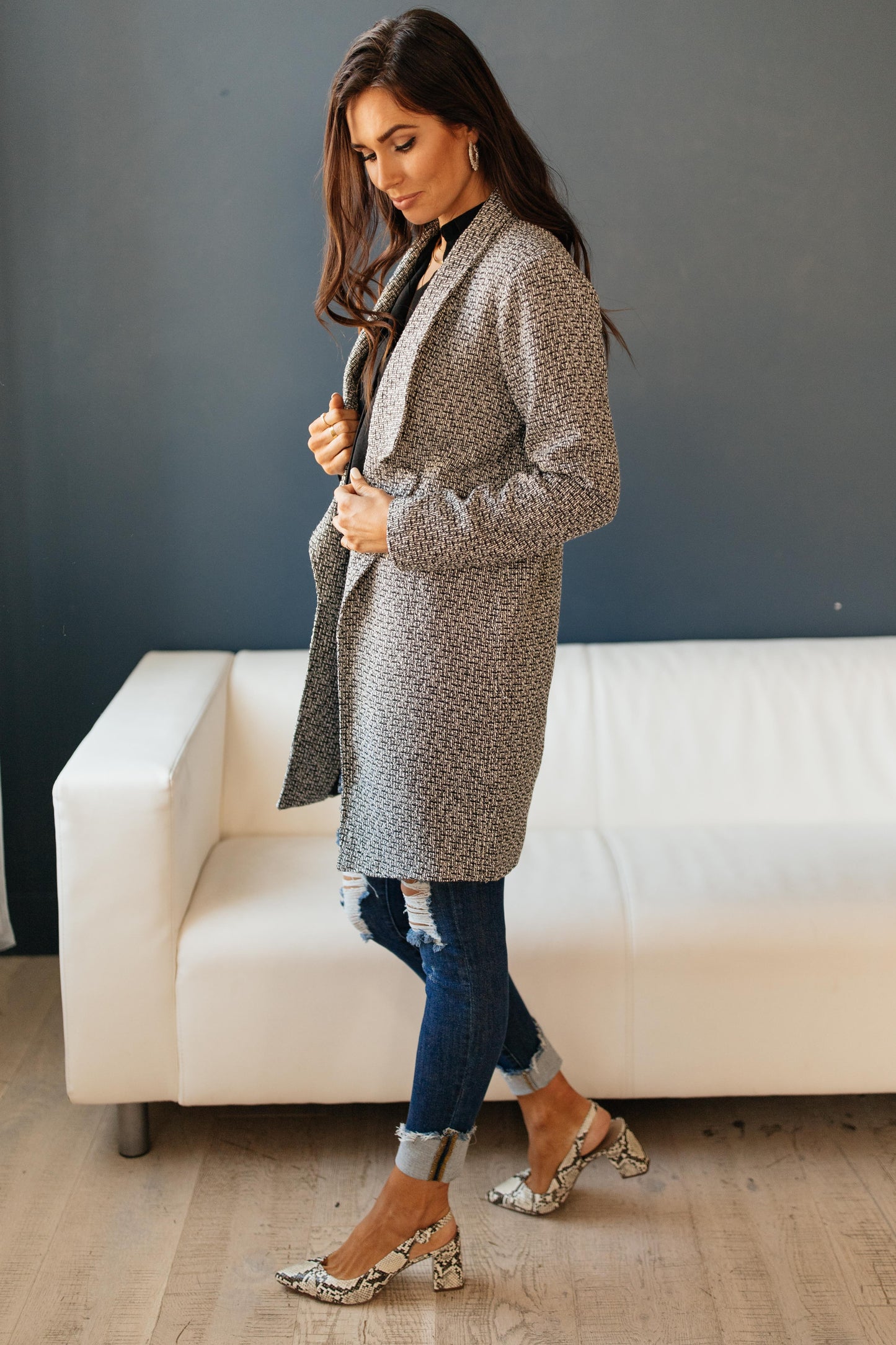 The Cold Can't Stop Me Coat in Charcoal