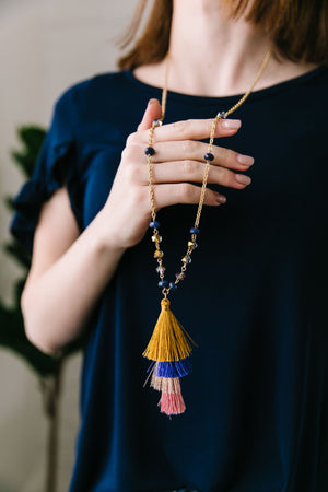 Tiered Tassel Necklace - ALL SALES FINAL