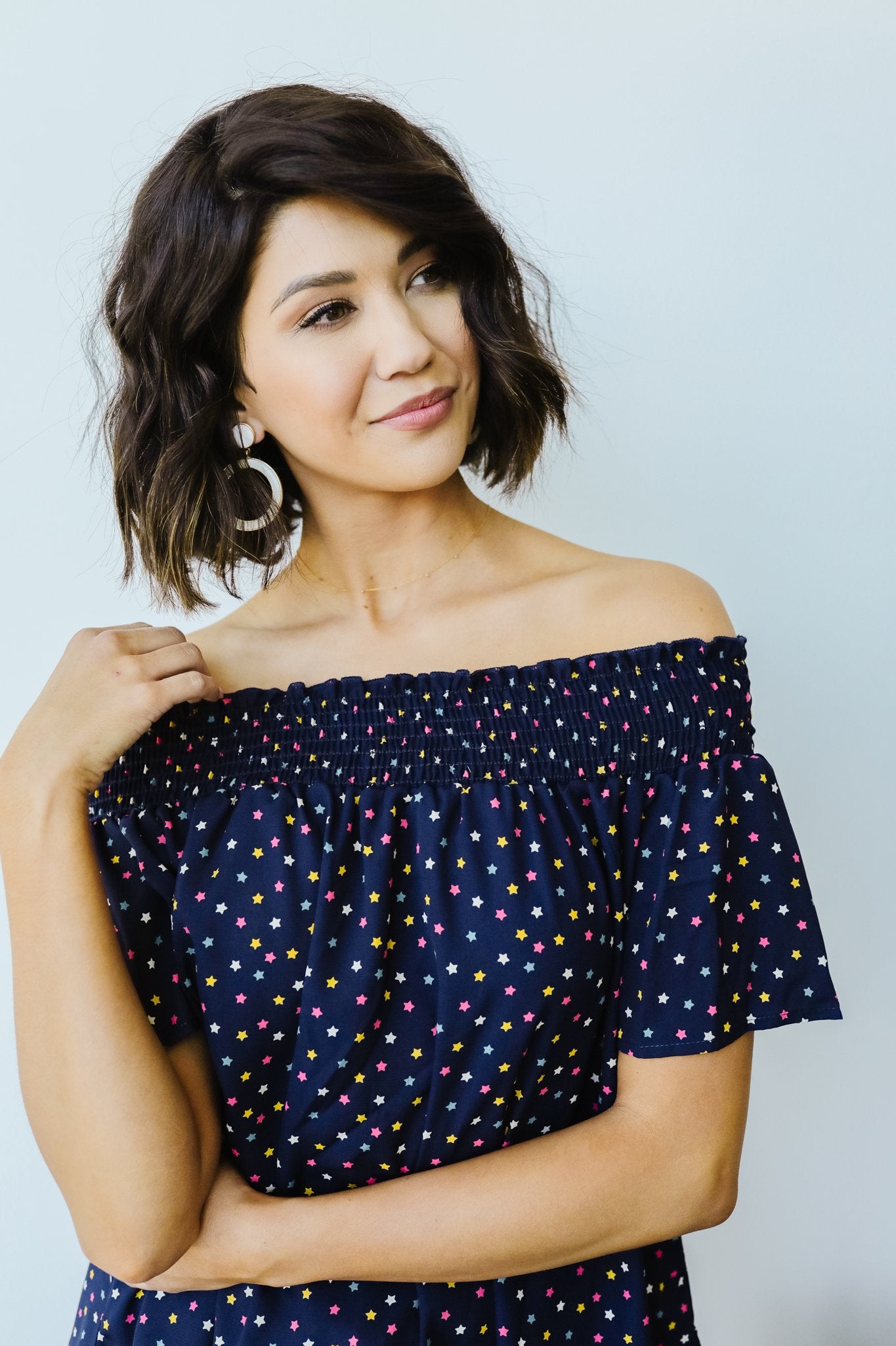 Tiny Twinkling Top In Navy