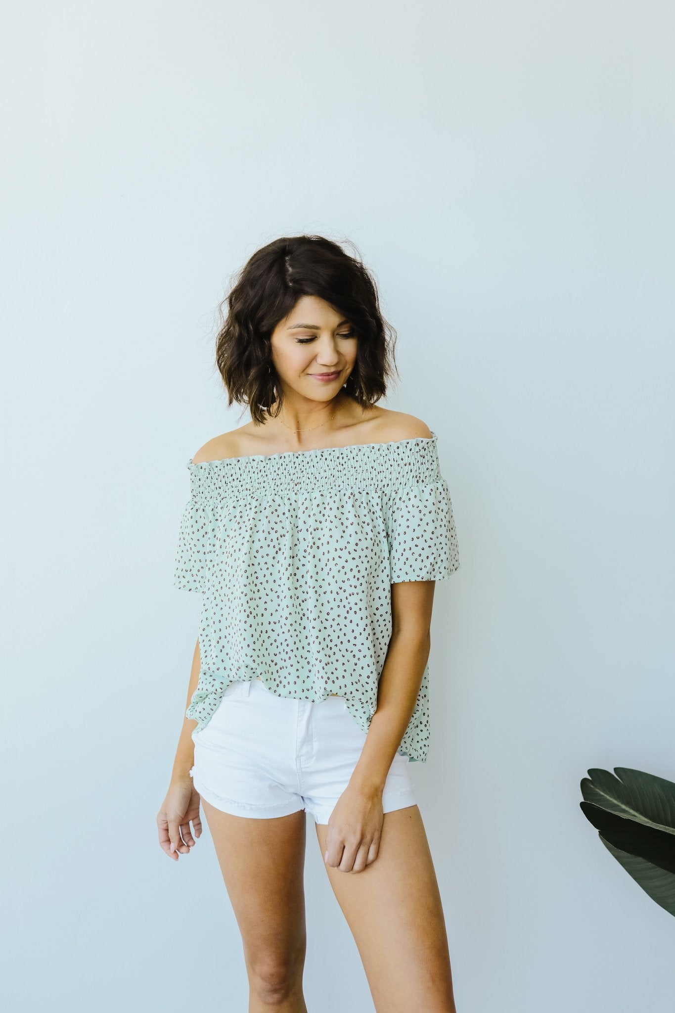 Tiny Twinkling Top In Sage