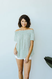 Tiny Twinkling Top In Sage