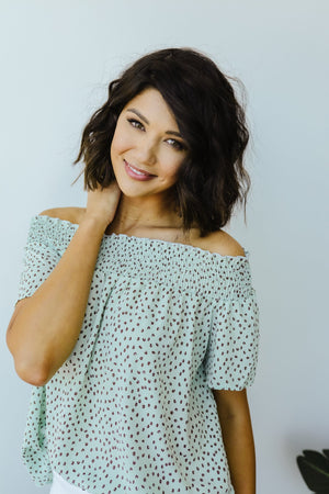 Tiny Twinkling Top In Sage
