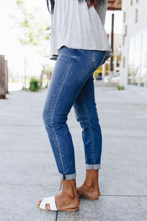 Tomboy High Rise Distressed Skinnies
