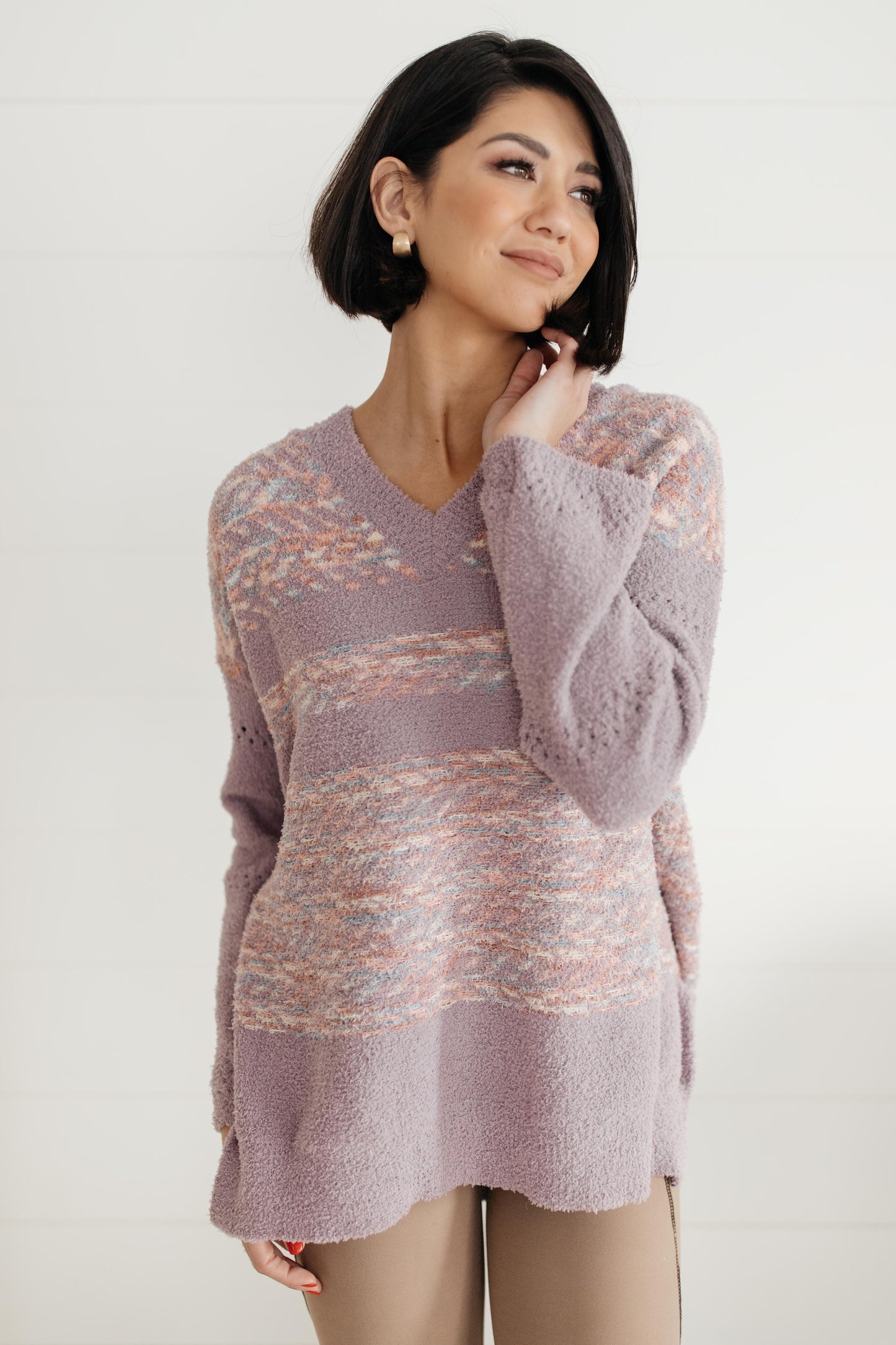 Too Soft To Handle Hooded Sweater in Lavender