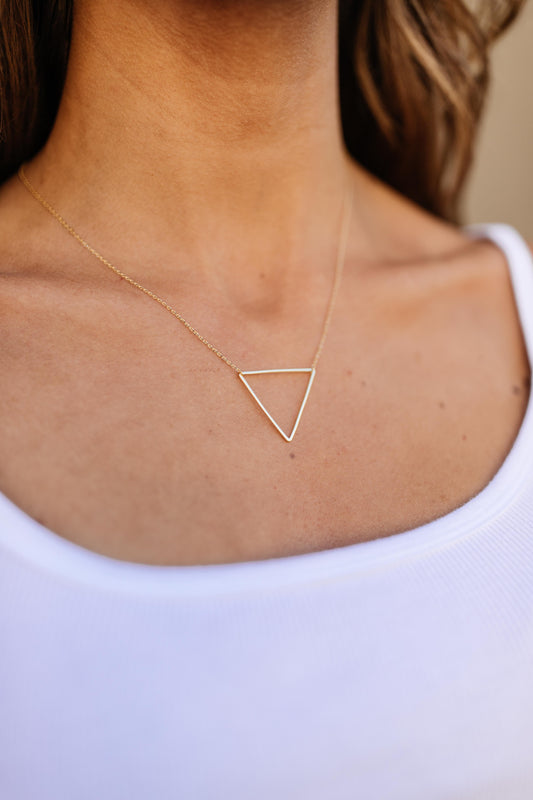 Top Off Triangle Necklace