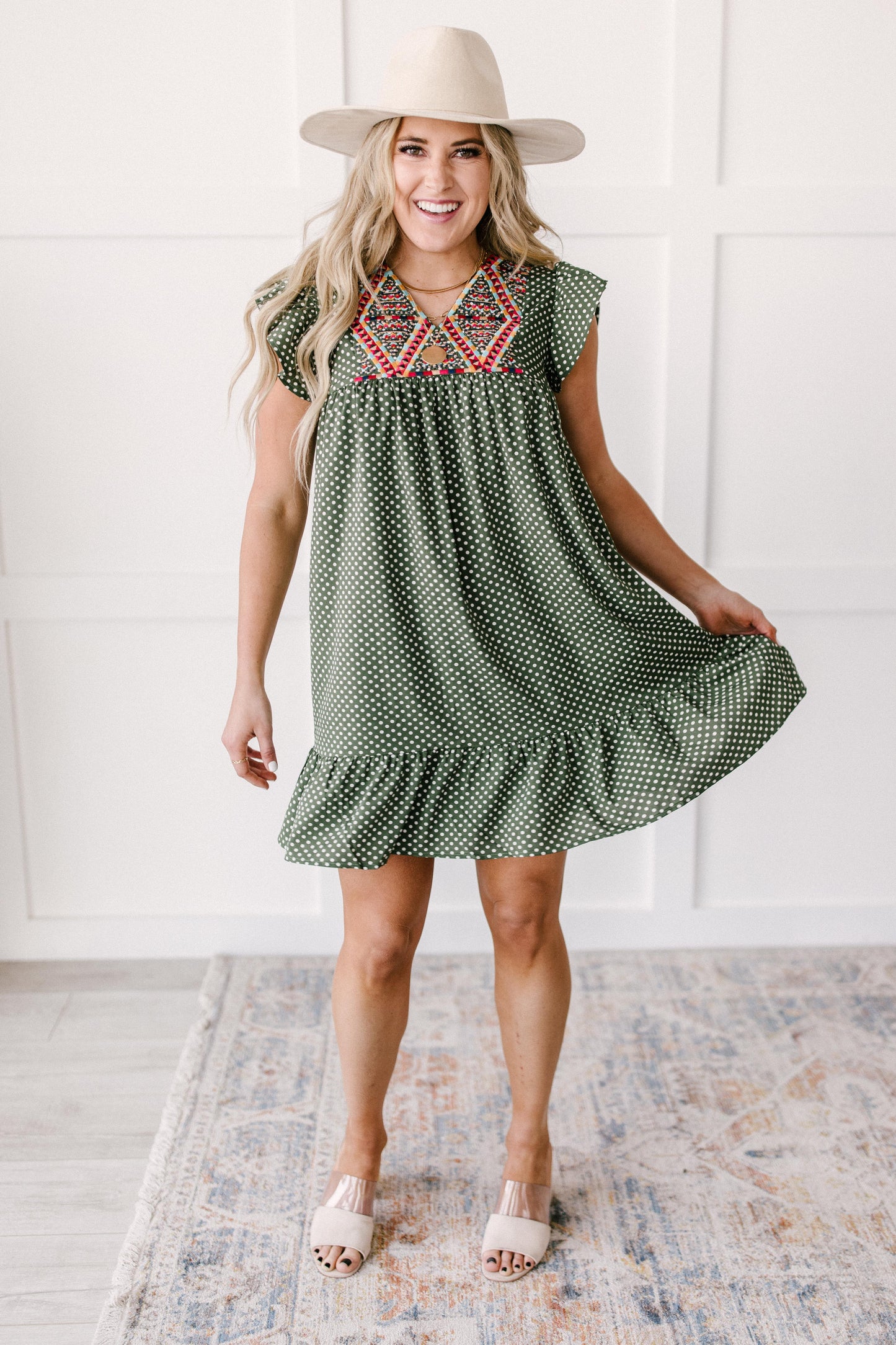Vera Embroidered Dress