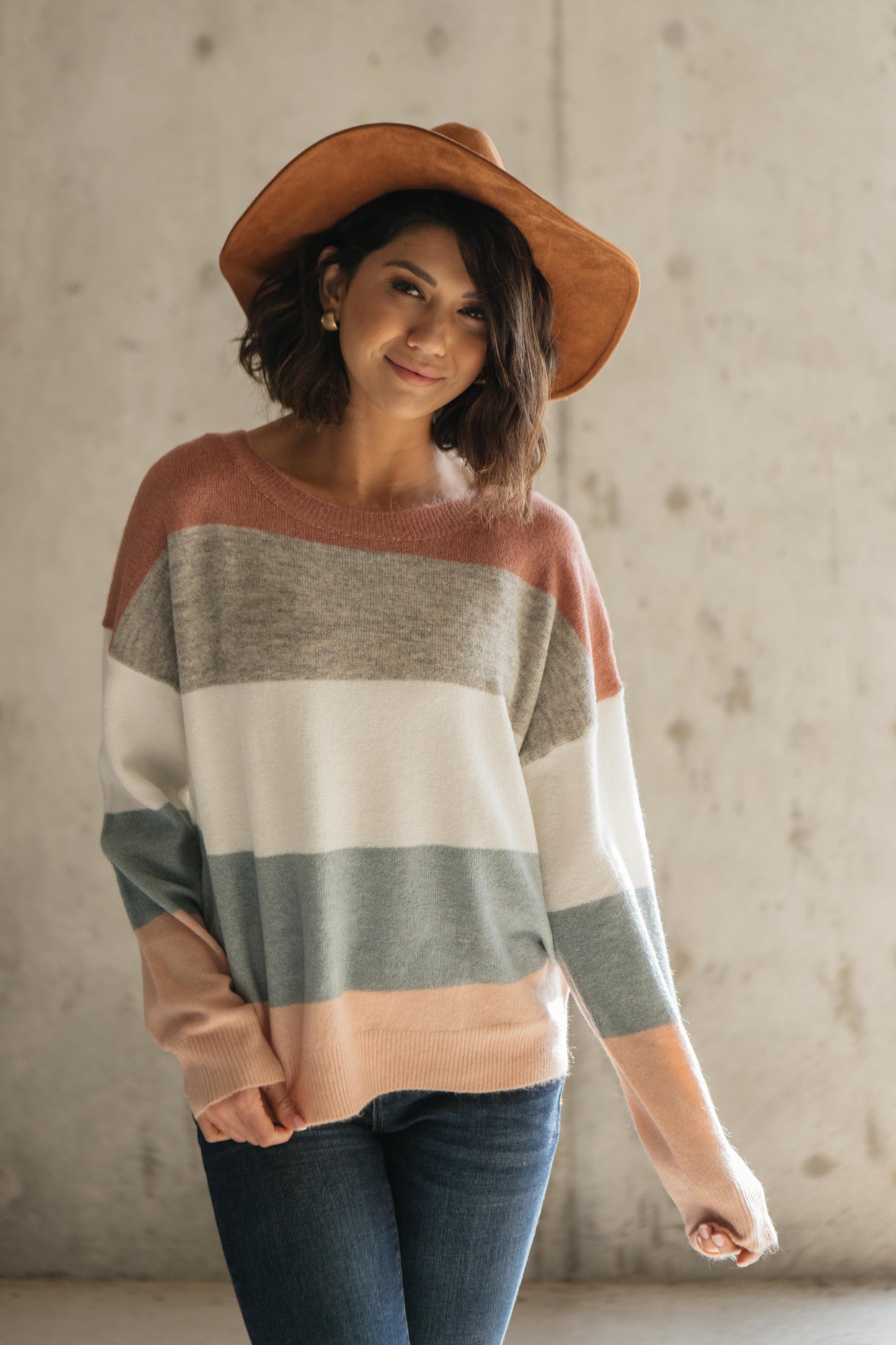 Warm Start Striped Sweater