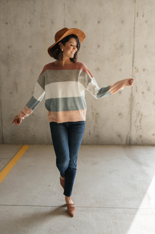 Warm Start Striped Sweater