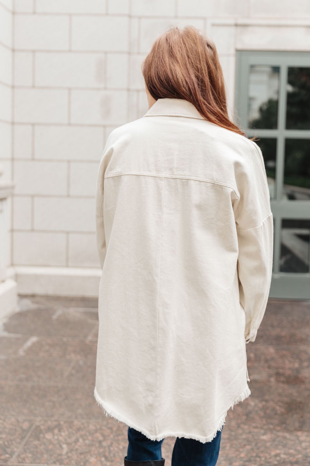 Western Calling Shacket in Oatmeal