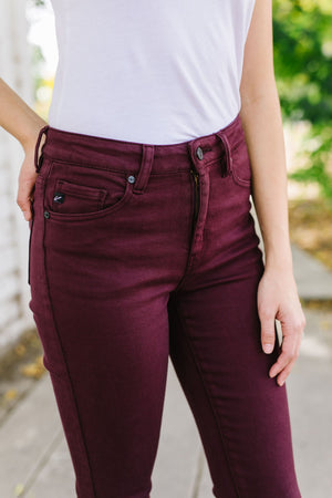 Wine And Dine Colored Jeans