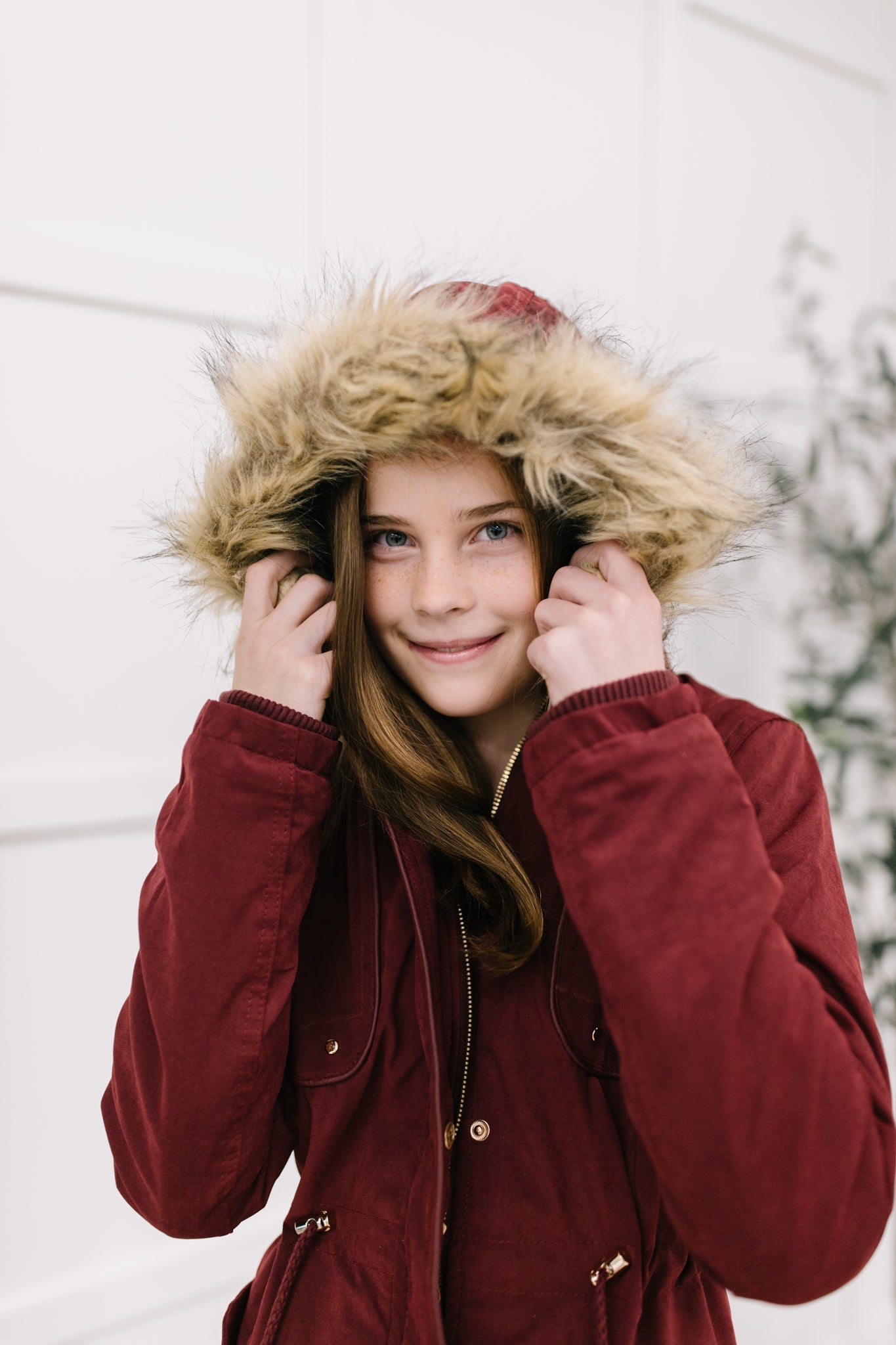 DOORBUSTER Winter Warm Coat in Wine