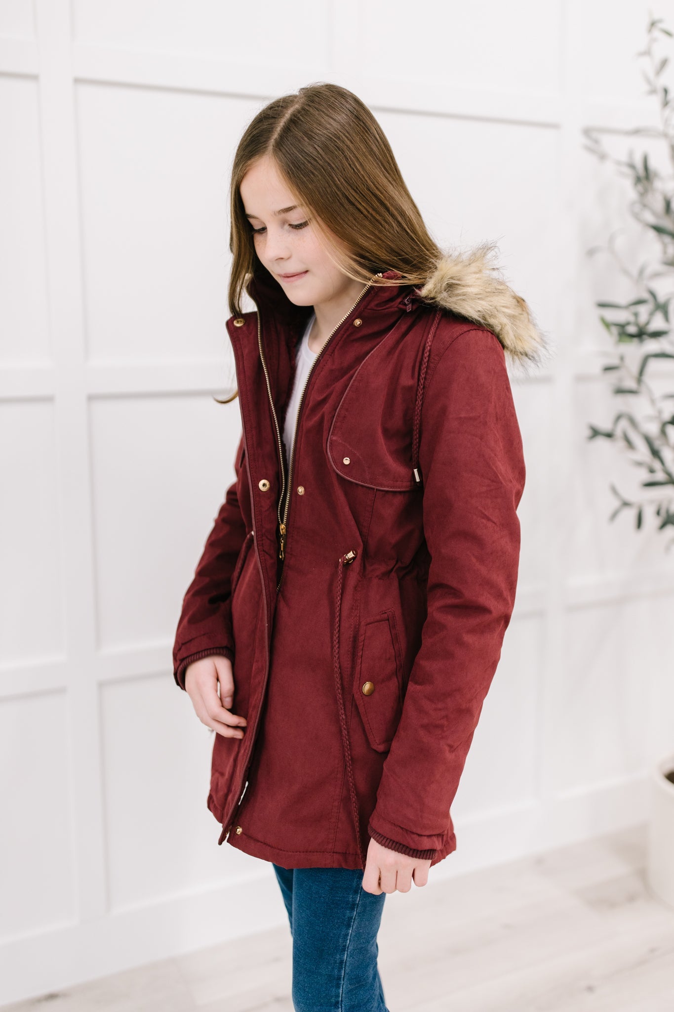 DOORBUSTER Winter Warm Coat in Wine