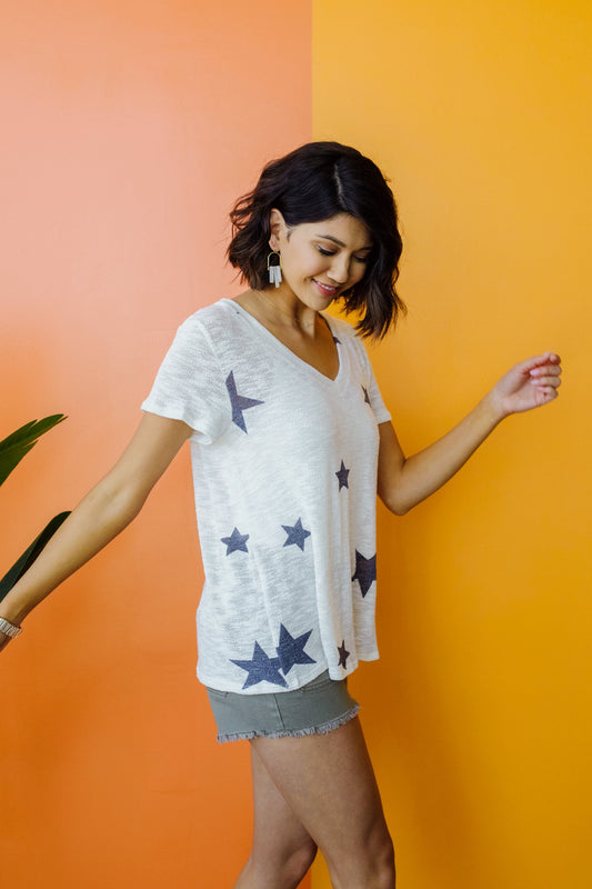 Wish Upon A Star Top In White