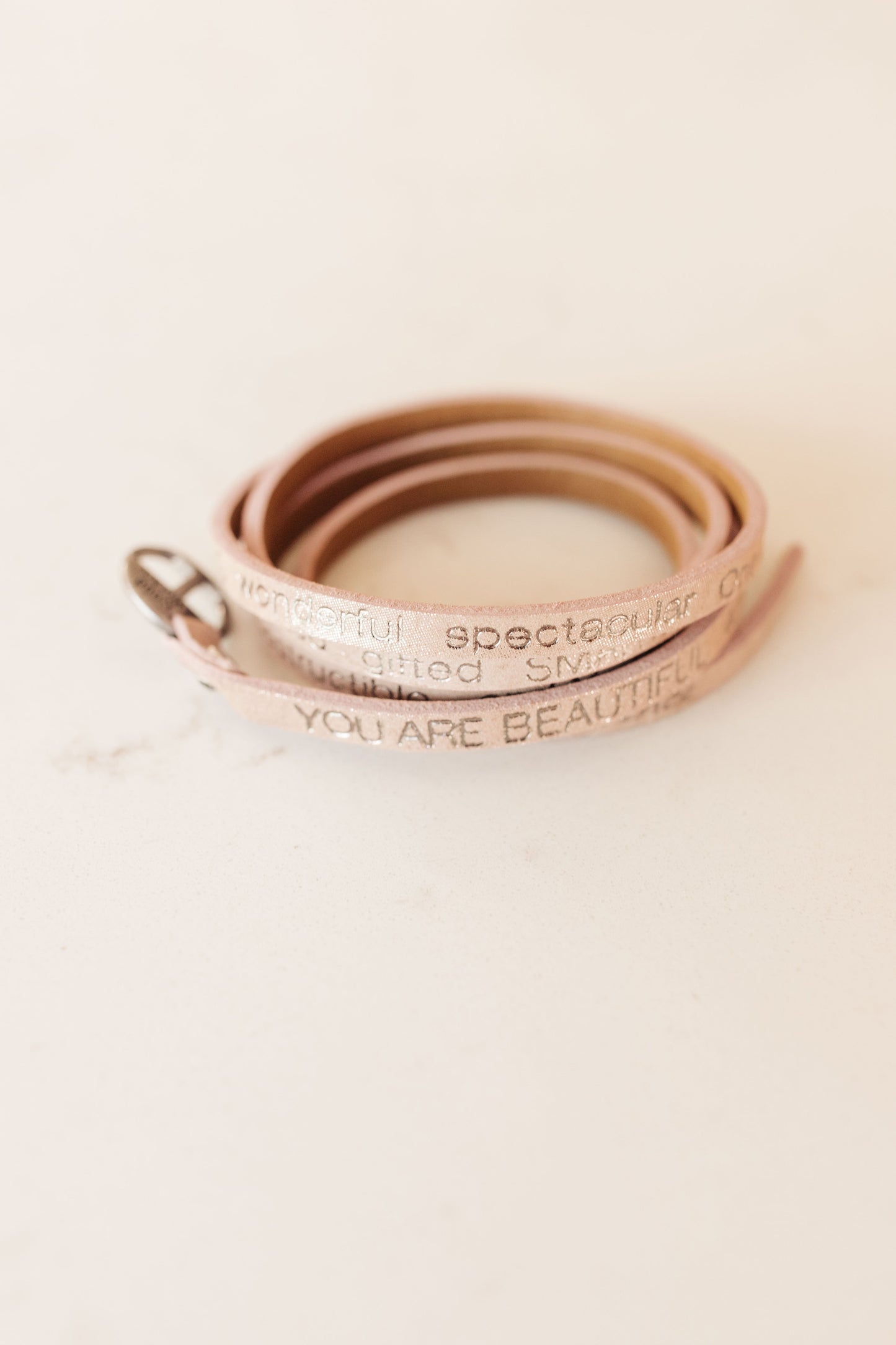 You Are Beautiful Wrap Around Bracelet