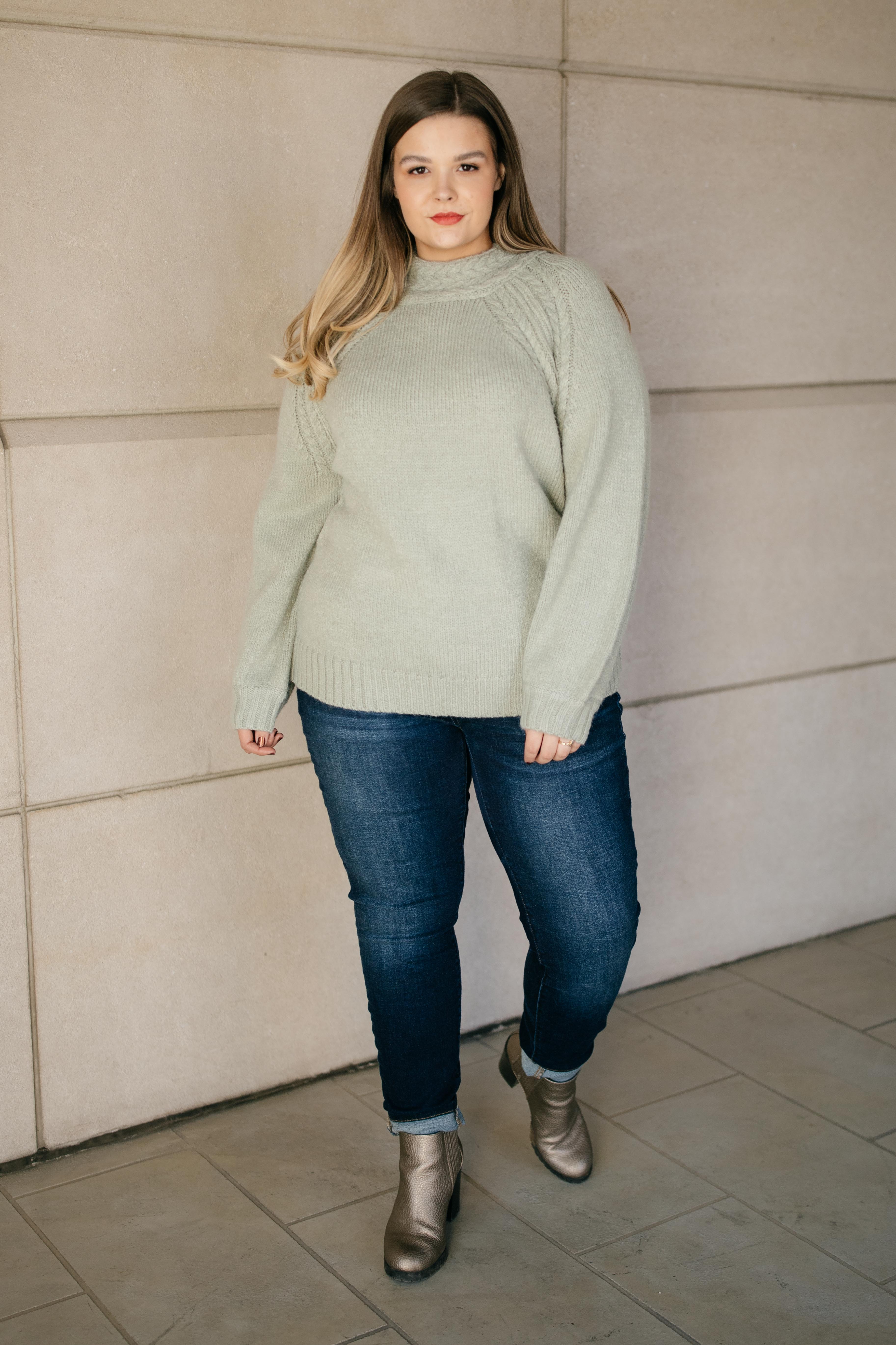DOORBUSTER Your Favorite Knit Sweater in Lime