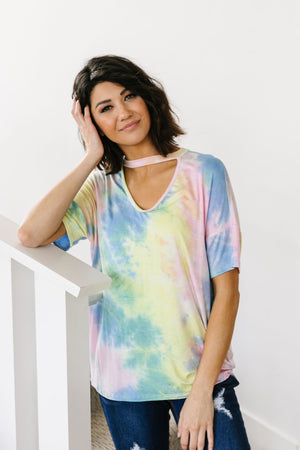 All Choked Up Tie Dye Top